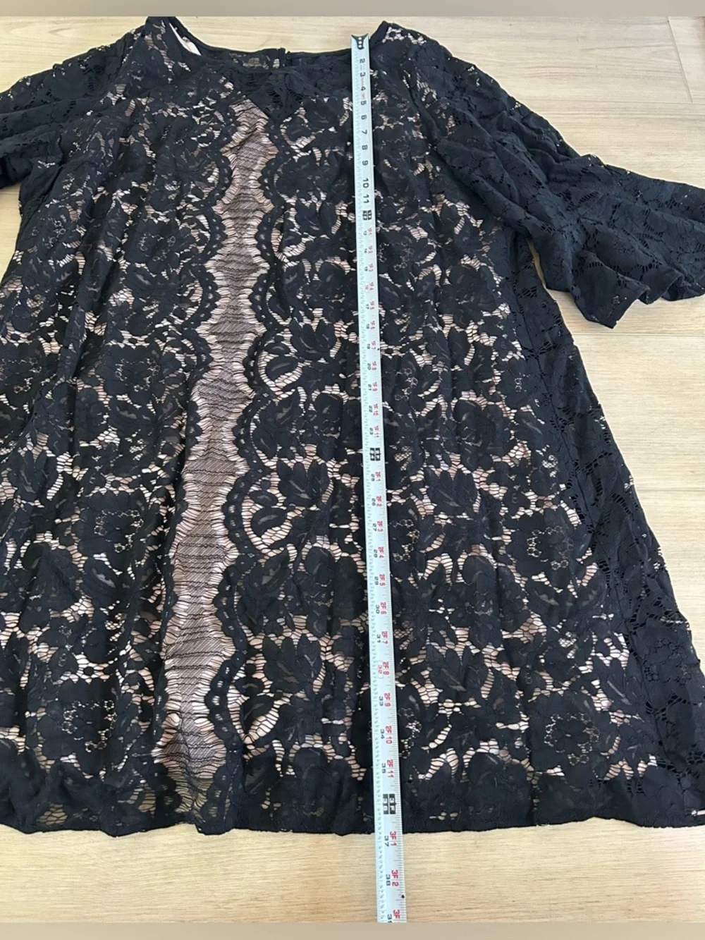 Lane Bryant Black Lace Bell Sleeve Dress - Picture 3 of 10